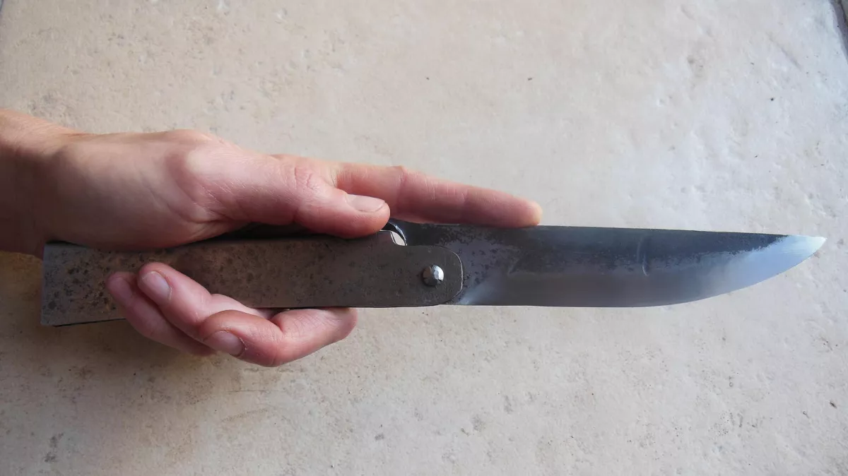 Image de présentation du la création Couteau pliant en ACIER - type "Higonokami ... pour les gros"
